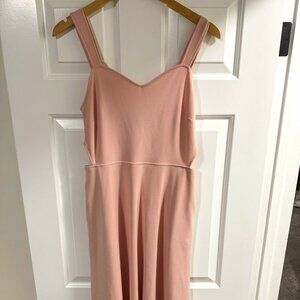 Blush Pink Sleeveless Dress with Cutouts Casual Size M
